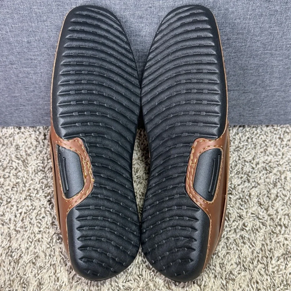 Stacy Adams Del Moc Toe Loafer Summer Driving Shoes Men's Sz 11 Brown 25533-200